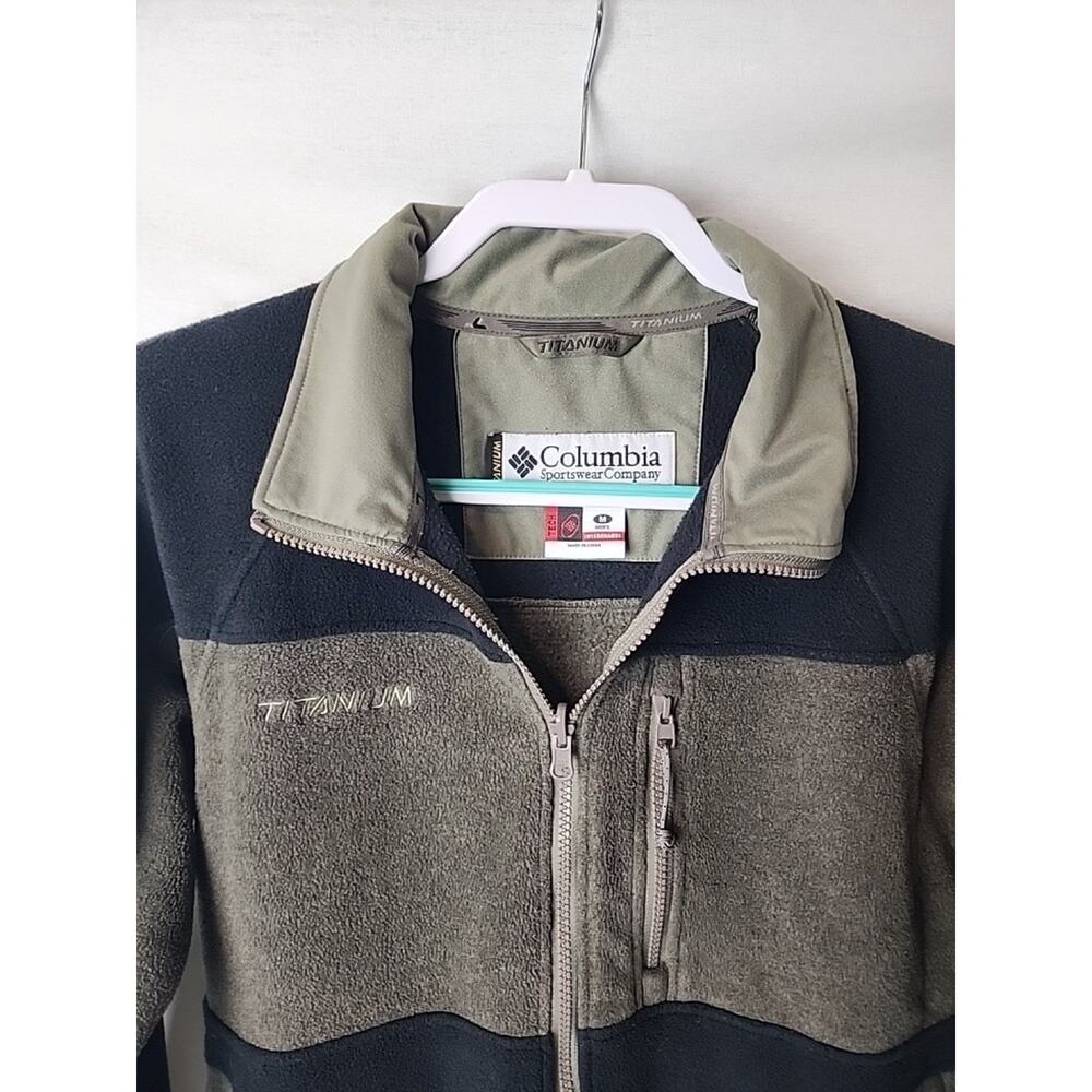 Mens M Columbia Titanium Interchange Jacket Gray Fleece Full Zip Outdoor - Picture 2 of 15